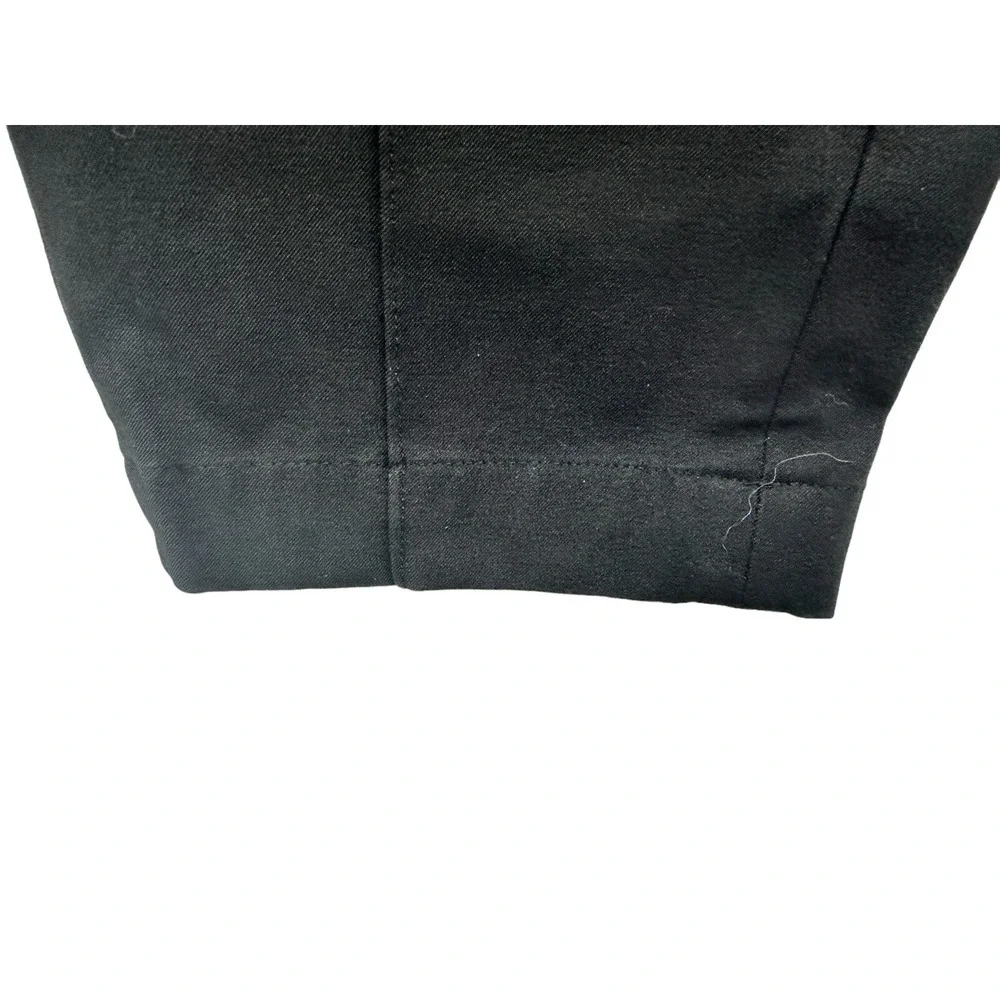 Lululemon Womens Straight Leg Black Pant SIze 8 CA 35801 RN 106259- Zips In Back